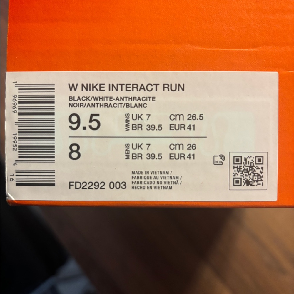 Nike Interact Run “White/Black”Women's Road Running Shoes No Lid - Picture 9 of 10